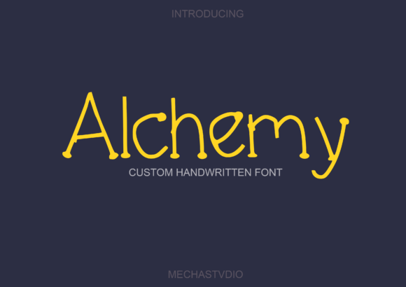 Alchemy: A Display Font That Transforms Handmade Design