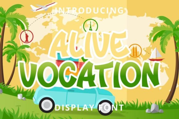 Alive Vocation: A Display Font That Makes Your Brand Feel Warm & Welcoming