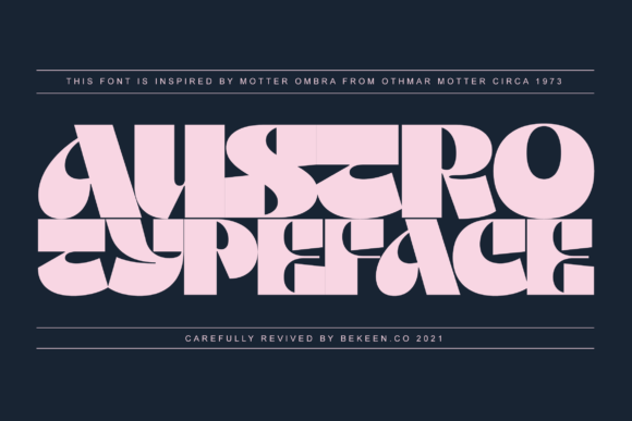 Austro: A Geometric Display Font for Digital Brand Clarity