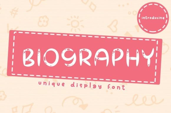 Biography: A Display Font That Makes Your Message Instantly Clear