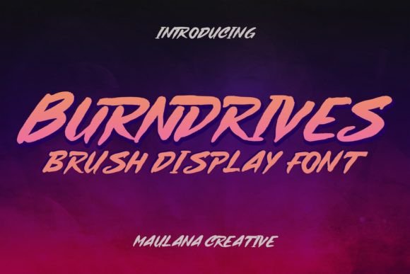 Burndrives: A Bold Handwritten Display Font That Cuts Through the Feed