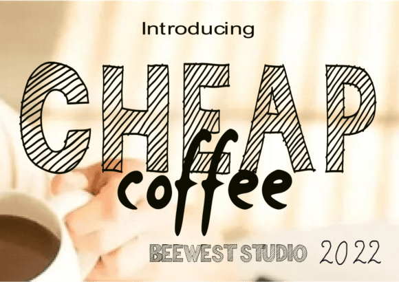 Cheap Coffee Font: A Bold Display Typeface for Digital Branding