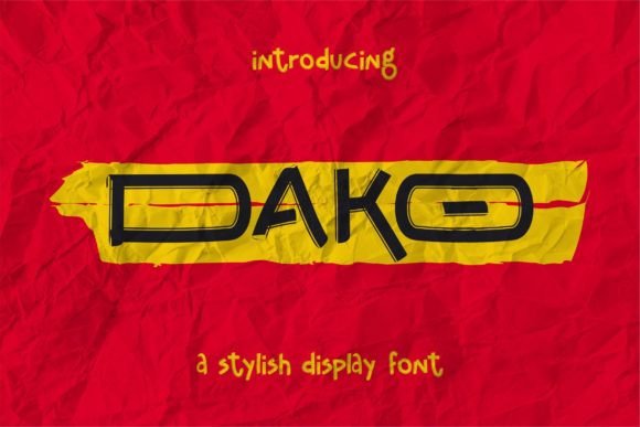 Dako: A Display Font That Makes Your Campaign Stand Out