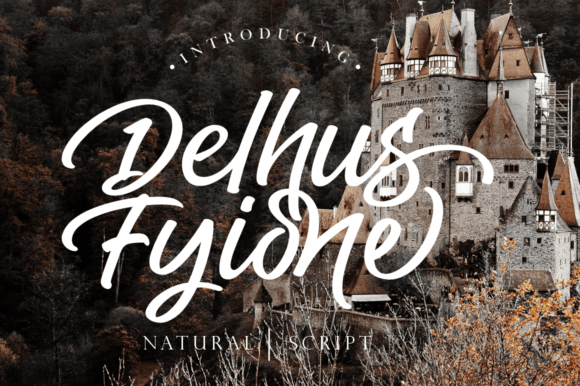 Delhus Fyione: A Bold, Natural Display Font for Handmade Brands