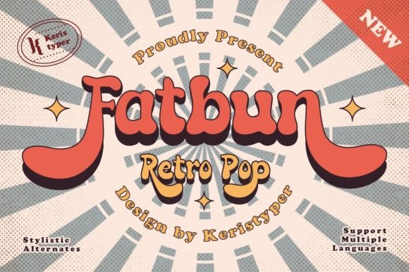Fatbun: A Playful Display Font That Cuts Through the Feed