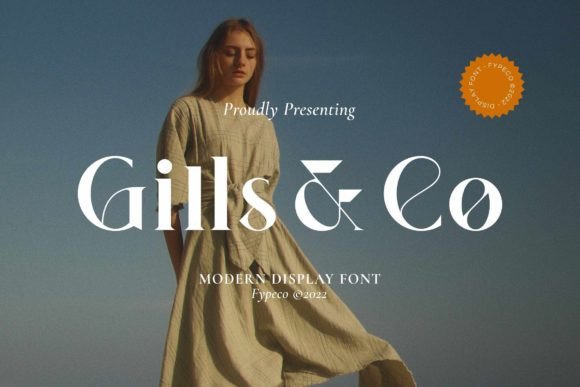 Gills Co: A Modern Display Font for Digital Branding