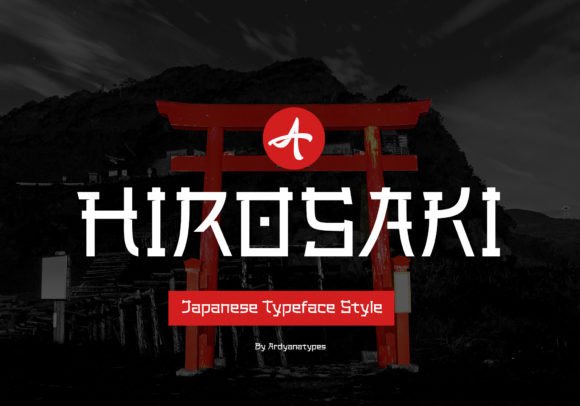 Hirosaki Display Font: Bold Japanese Charm for Handmade Labels & Prints