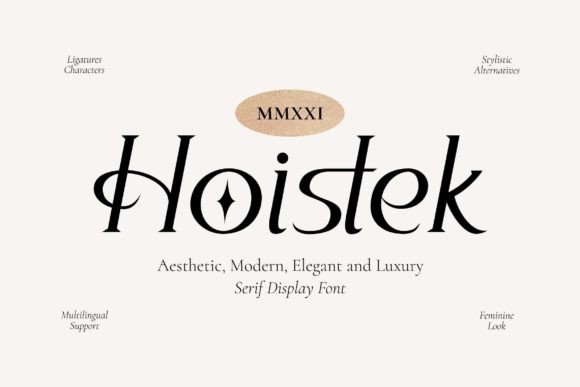 Hoistek: A Premium Serif Display Font for Small Business Branding