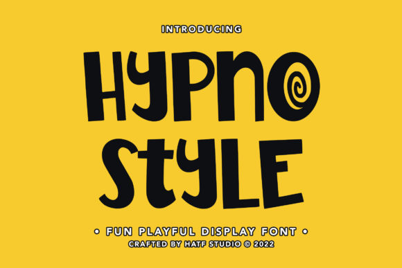 Hypno Style: A Playful Display Font for Editorial Charm