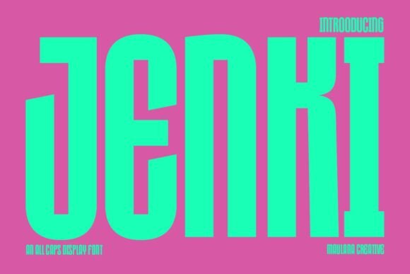 Jenki: A Display Font That Builds Brand Trust