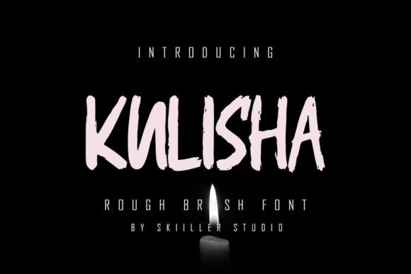 Kulisha: A Textured Display Font for Bold Digital Identity
