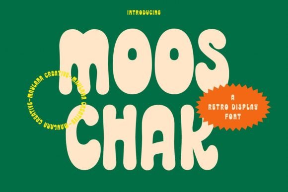 Mooschak: A Playful, Bold Display Font That Makes Your Brand Instantly Memorable