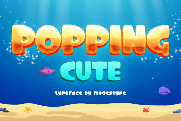 Popping Cute: A Joyful Display Font for Small Business Brands