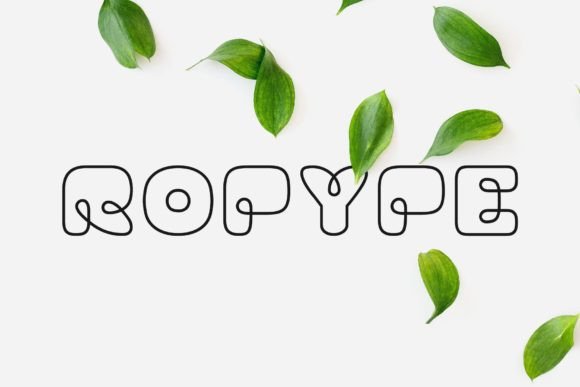 Ropype Font: A Nature-Inspired Display Typeface for Small Business Branding