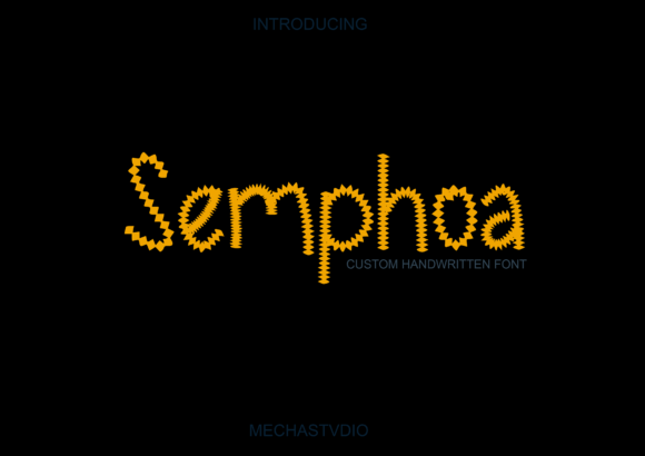 Semphoa: A Playful Display Font That Feels Like Handmade Magic