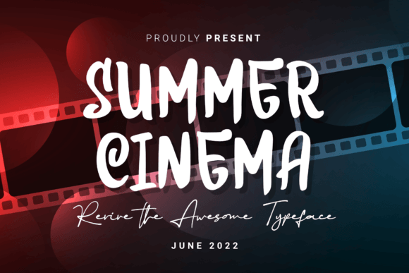Summer Cinema Font: A Display Typeface for Bold Digital Moments