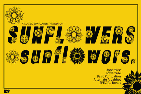 Sunflowers Font: A Warm, Natural Display Typeface for Small Business Branding