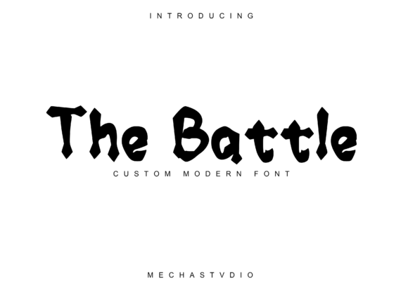 The Battle Display Font: Bold, Clean & Ready for Real Branding