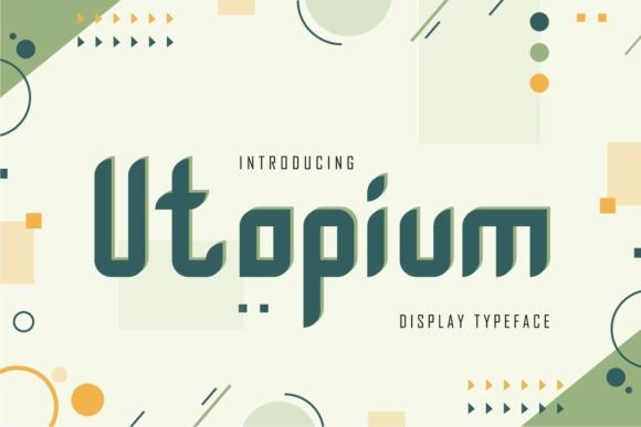 Utopium: A Display Font for Bold Editorial Identity